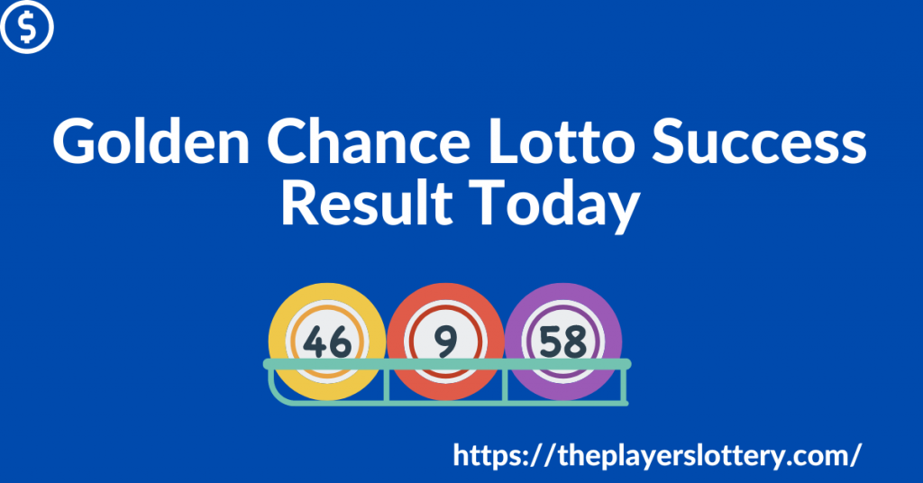 golden chance lotto result today key