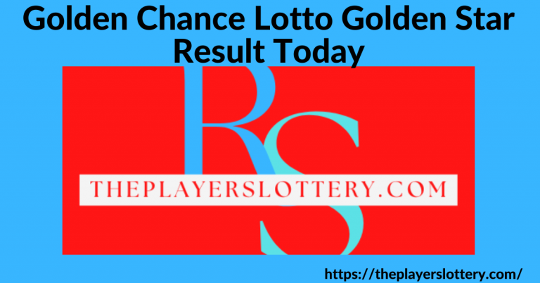 Golden Chance Lotto Golden Star Result
